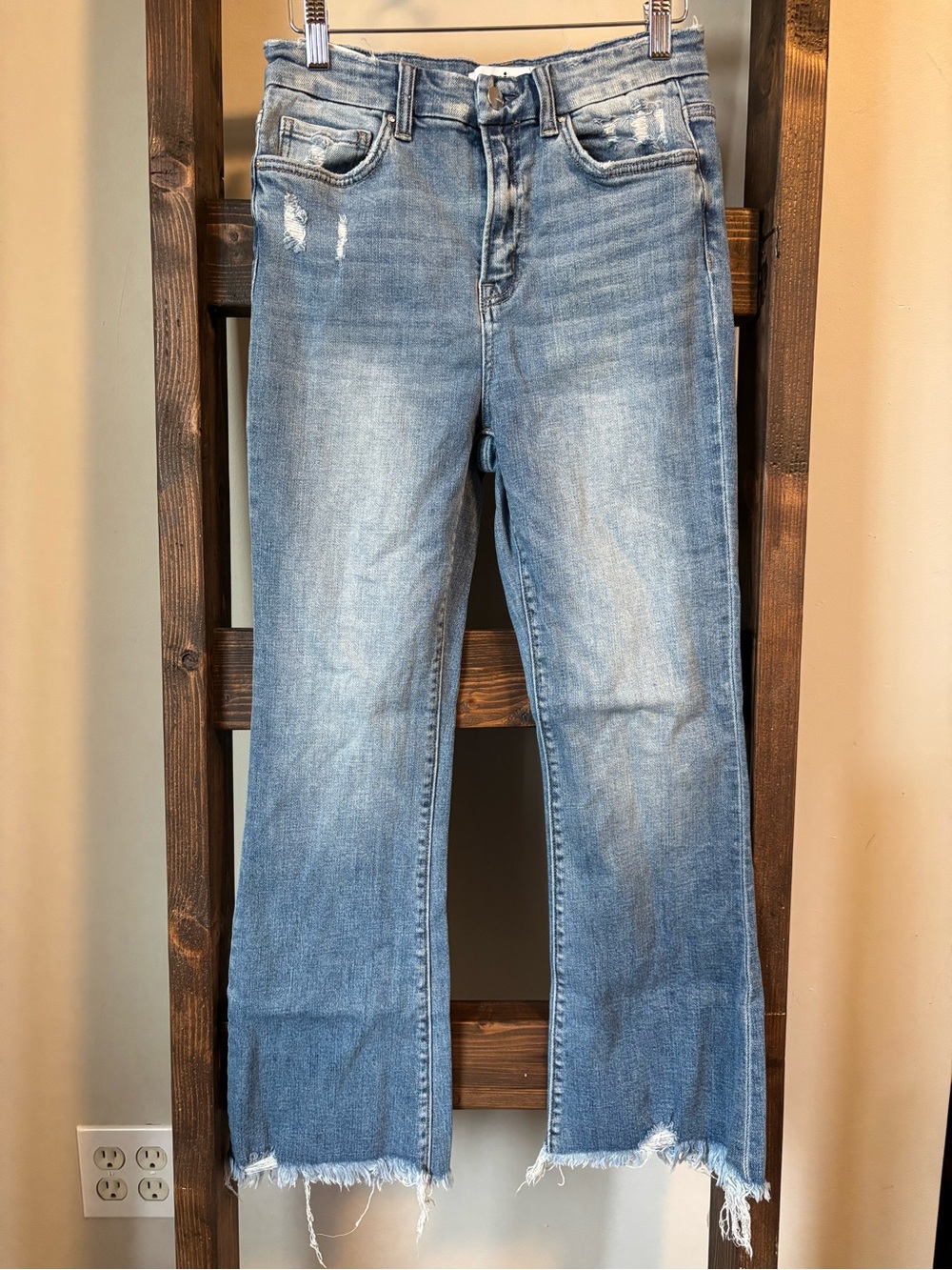 Mica High-Rise Cropped Flare Jeans - Size 28